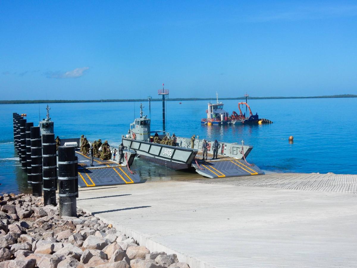 CUF barge ramp, Northern Marine Complex
